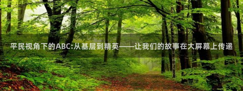 不卡av电影院：平民视角下的ABC:从基层到精英——让我们的故事在大屏幕上传递